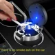 thumbnail image 2 of Cenicero de coche con personalidad creativa Cenicero de coche con tapa Luz LED Uso dual en el coche y el hogar Cenicero, 2 of 5