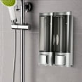 thumbnail image 4 of Amdohai Distributeur Manuel Mural Double pour Shampooing Liquide Douche, 4 of 7