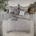 thumbnail image 2 of Madison Park Walter Farmhouse Inspired 7-Piece California King Comforter Set, Grey, 2 of 11