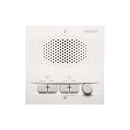 NuTone NPS104 Remote Station NM Intercom Systems; white