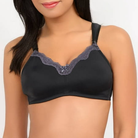 UPC 095615201539 product image for Maternity Contrast Lace Nursing Bra with Comfort Straps - available up to 42DDD | upcitemdb.com