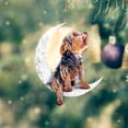 thumbnail image 4 of Kayannuo Christmas Iron Art Sit On The Moon Lovely Dog Moon Ornament For Dog Lovers Christmas Tree Pendent, 4 of 4