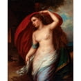 thumbnail image 2 of Henry Peters Gray 20x24 Black Ornate Framed Double Matted Museum Art Print Titled: Undine (Before 1865), 2 of 5