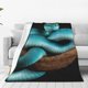 thumbnail image 1 of Balery Blue Viper Snake Manta de Felpa Suave y Acogedora – Cobija de Franela Aterciopelada para Cama, Lavable y Cálida para Sofá, Mascotas, Transpirable-80"x60", 1 of 7