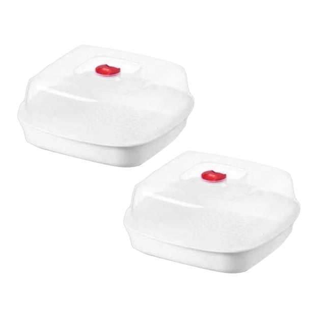 2pc Microwave Steamer For Cooking Multifunctional Microwave Steamer With A Transparent Lid Steam Pots For Cooking Dumplings Vegetable Sea Kitchen