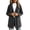 Dark Gray, variant on Corduroy Shackets for Women Fall Button Down Shirt Jackets with Hood Trendy Casual Outerwear Pockets Orange S