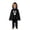 j-190Black47, variant on HAYIMI Halloween Kids Outfit Sets Poncho And Pants 2 Piece Black Color Pumpkin Hood Party Clothes Sets