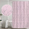 thumbnail image 5 of Pink Branches Shower Curtain, Waterproof Shower Curtains for Bathroom, Vintage Art Farmhouse Washable Fabric Bathtub Curtain Set Bath Decor with 12 Hooks Standard 72"x72", 5 of 8