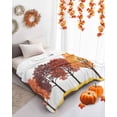 thumbnail image 4 of Fall Forest Flannel Blanket for Bed,Travel and Camping, Autumn Tree Nature Scenery Watercolor Super Soft Cozy Blanket for All Seasons 50"x80", 4 of 6