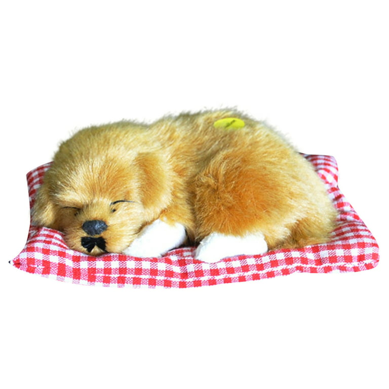 Simulation Lovely Stuffed Dog, Children Lovely Plush Dog Toys, Interactive and Educational Plush Toy Set Simulation Animal Doll Plush Sleeping Dogs