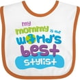 thumbnail image 3 of Inktastic Stylist Mom Baby Girls Baby Bib, 3 of 4