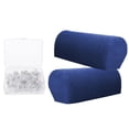 thumbnail image 1 of 1 par Protectores de Reposabrazos con 100x Faldas para Sofà asientos Azul oscuro, 1 of 9