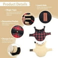 thumbnail image 3 of UOSIA Winter Coat for Small and Medium Dogs, Puppy Plaid Jacket, Pet Thickened Outfits, 3 of 7