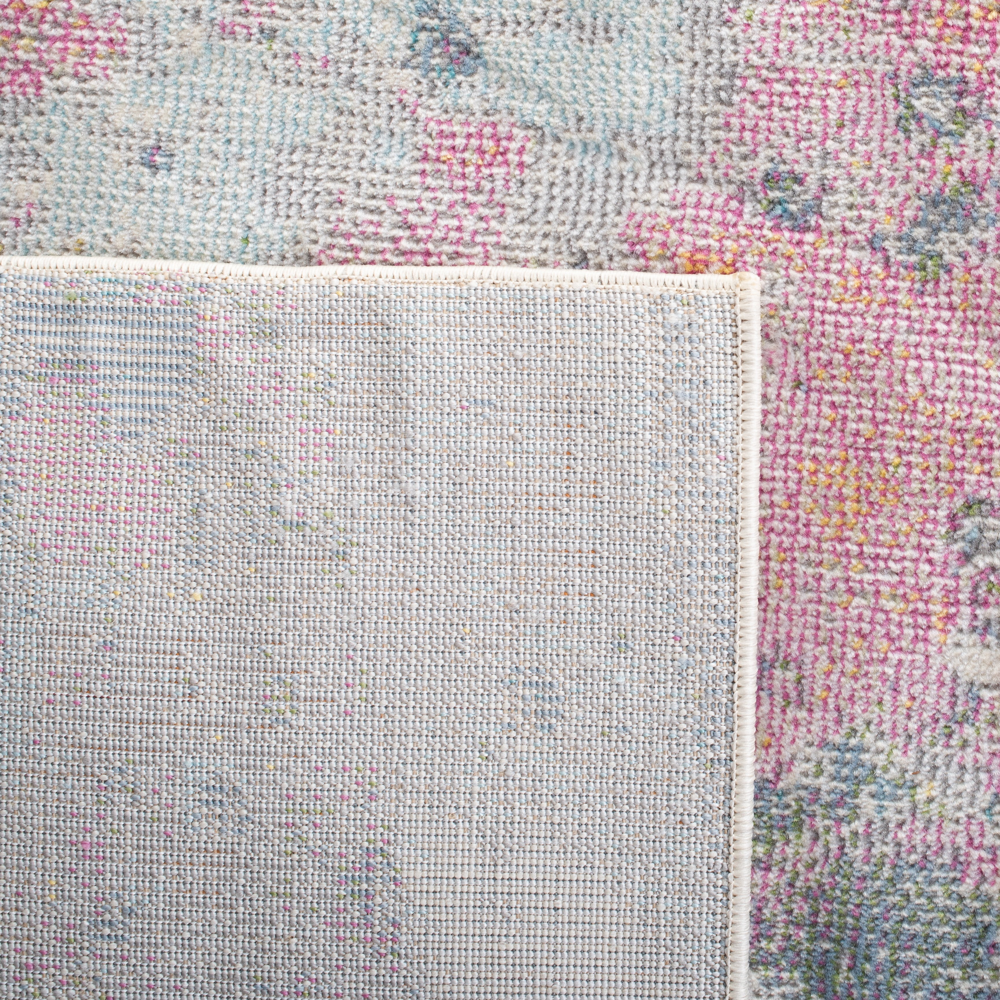 SAFAVIEH Lillian Darell Botanical Runner Rug, Ivory/Pink, 2'2" x 8'