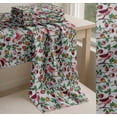 thumbnail image 6 of Soimoi White Cotton Voile Fabric Artistic Bird & Floral Printed Fabric 1 Yard 56 Inch Wide, 6 of 7
