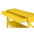 thumbnail image 5 of Pemberly Row Transitional One-Drawer Console Table with Shelves in Yellow Wood, 5 of 7