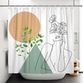 thumbnail image 2 of Colorful Bohemian Shower Curtains for Bathroom Vintage Boho Floral Flowers Paisley Shower Curtains 72x72 Inch Waterproof Polyester Fabric with Hooks, 2 of 6