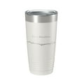 thumbnail image 1 of Lake Rhodhiss Map Tumbler Travel Mug Insulated Laser Engraved Coffee Cup North Carolina 20 oz White, 1 of 1