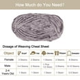 thumbnail image 4 of Uxcell 1 Skein Velvet Yarn Chenille Yarn 100g/3.5oz 87 Yards 6# Super Bulky Polyester Soft Blanket Yarn Brown, 4 of 6