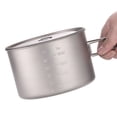 thumbnail image 2 of Olla de titanio de 2L Olla de cocina ligera para acampar al aire libre con yeacher Olla de titanio, 2 of 7