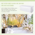 thumbnail image 2 of Newwiee 3 Pcs Spandex Table Skirt for 6ft Rectangle Tables 6 Foot Folding Tables Tablecloth Wrinkle Resistant Ruffles Elastic Table Cover and Table Skirt for Banquets, W, 2 of 7