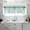 Green, variant on Turquoise Gray Valance Curtains for Kitchen/Living Room/Bathroom/Bedroom Window, Farmhouse Abstract Gradient Aesthetic Rod Pocket Small Topper Half Short Window Curtains Voile Sheer Scarf 42"x12"