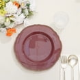 thumbnail image 5 of Balsa Circle 10 Cinnamon Rose Round 9" Disposable Plastic Dinner Plates Gold Scalloped Trim Party Events Tableware Decorations, 5 of 8