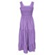 thumbnail image 1 of Vestido MIDI sin mangas informal de verano para mujer, vestido plisado con chaleco de color liso, 1 of 7