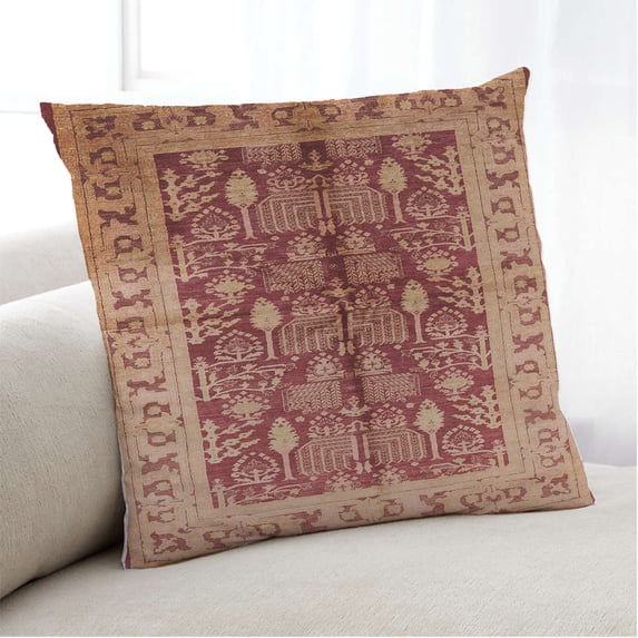 Ahgly Company Indoor Square Mid-Century Modern Throw Pillow, 18 inch by 18 inch