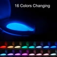 thumbnail image 5 of Toilet Night Light Motion Sensor Activated LED Bowl Lamp 16 Color Changing Decor Gadgets for Bathroom Kids (2 Pack), 5 of 6