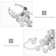 thumbnail image 4 of BRIGHTFUFU 2 piezas Pulsera de danza del vientre Gity Jewelry Women Pulsera de monedas Brazalete de tobillo, 4 of 7