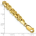thumbnail image 2 of 14k Yellow Gold Solid Polished 5.25mm Byzantine Chain Bracelet 8 Inch Lobster Claw Link Bracelet for Women and Men, 2 of 2