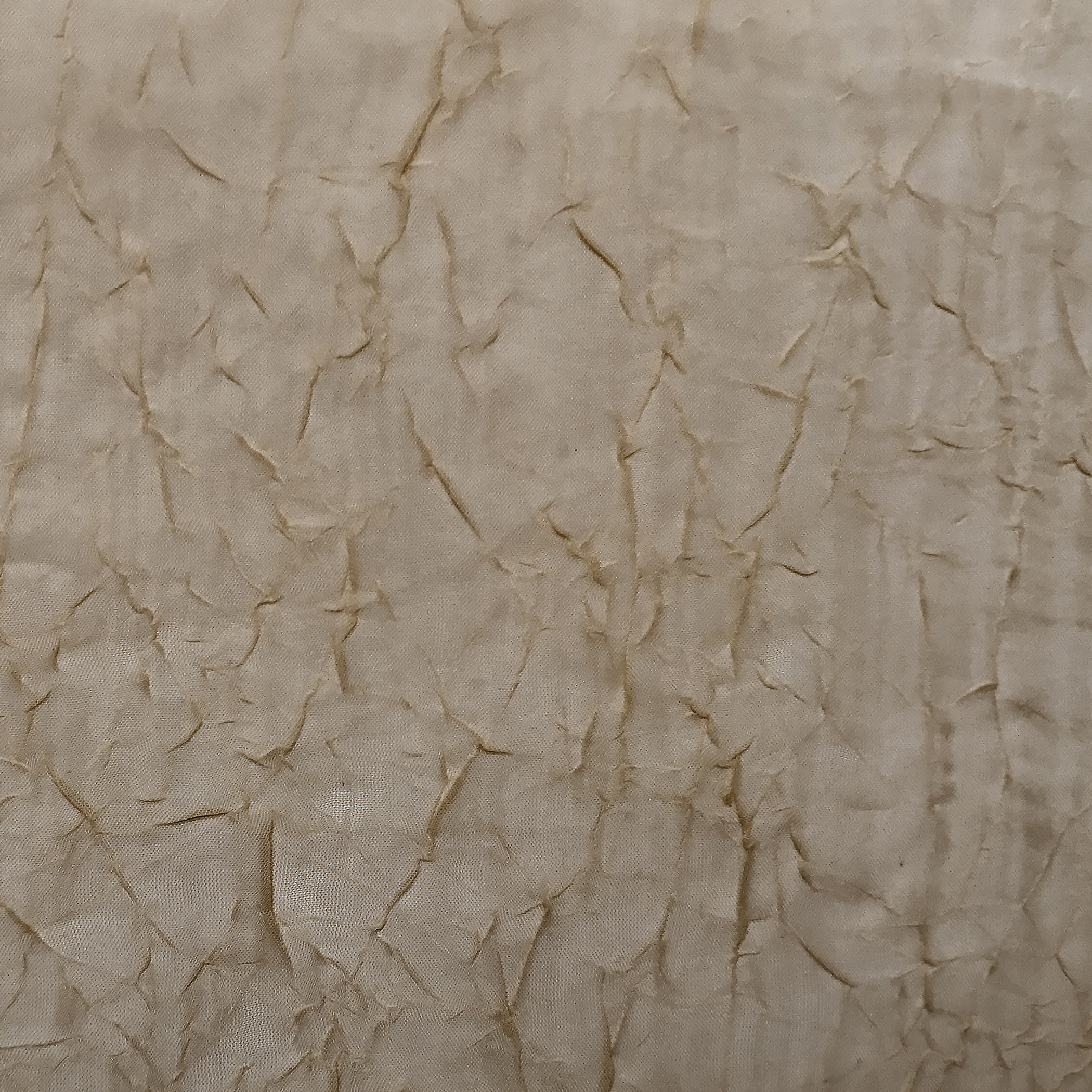 No. 918 Jillian Crushed Voile Sheer Curtain Panel, 51" x 84", Taupe photo 5