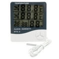 thumbnail image 4 of And Indoor and Outdoor Large Screen Digital Display Temperature and Humidity Meter Time Calendar Alarm Temperature Meter and Hygrometer, 4 of 7