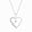 Sterling Silver, variant on Cali Trove Diamond Heart Pendant Necklace 1/20 Ct in Sterling Silver