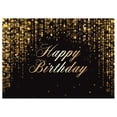 thumbnail image 1 of Telón de fondo Cubierta de fondo de cumpleaños rectangular de tela reutilizable exquisita para fiesta Jikaix, 1 of 5