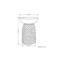 thumbnail image 6 of Allora 13" Round Contemporary Solid Wood Accent Table in Black, 6 of 6