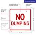 thumbnail image 3 of No Dumping Sign,, 3 of 8