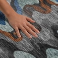 thumbnail image 3 of Addison Rugs Mayfield Premium Machine Washable Transitional Abstract Black Rectangle Rug, 3' x 5', 3 of 8