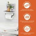 thumbnail image 4 of Autumn Alley White Barn Door Rustic Farmhouse Toilet Paper Holder with Phone Holder Shelf - Farmhouse Bathroom Accessories, 4 of 7