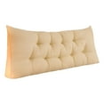 thumbnail image 1 of BKER Triangular Headboard Pillow Bolster Cushion For Bed Backrest Support Comfortable Decorative Room Sofa Chair Soft Polyester Filling 100x50cm, 1 of 3
