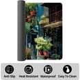 thumbnail image 4 of Large Gaming Mouse Pad, Landscape Painting Desk Pad, Laptop PU Mouse Pad, Waterproof Anti-Slip Desk Pad, Home Decoration Office Accessories (31.5x15.7in,Small Building On The Street), 4 of 6