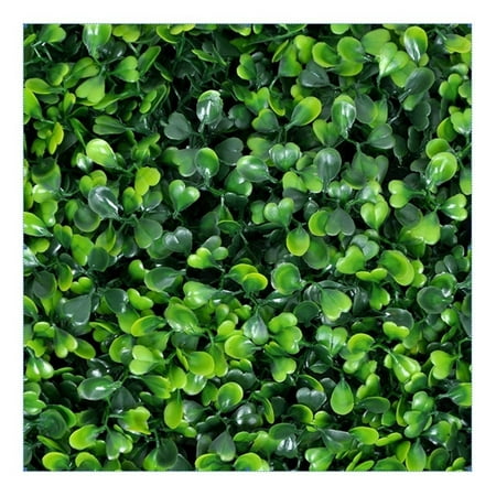 Topiary Hedge Plant , Suitable for Both Outdoor or Indoor use, Garden, Backyard , Milan leaf Artificial Hedge 20 x 20 Inch (1