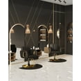 thumbnail image 3 of Baasha Black and Gold Salon Chair for Hair Stylist, with Comfortable Cushion, Upgraded Heavy Hydraulic Pump, 360 Degree Rotation, Professional Stylist Chair for Salon, Weight Capacity 440 lbs, 3 of 9