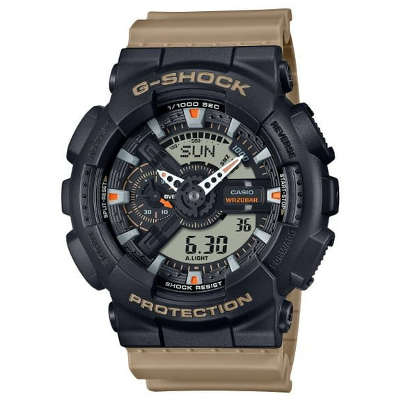 Casio G-SHOCK 110 Series Men's Quartz Black Dial Watch GA110TU-1A5