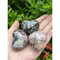 thumbnail image 6 of Rhodonite Gemstone Hearts, Polished Rhodonite Puffy Hearts, Rhodonite Palm Stone, Rhodonite Heart (5 Hearts）, 6 of 9