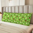 thumbnail image 4 of KLL Ultra Soft Microfiber Body Pillow Cover/Pillowcases 20"x54" with Hidden Zipper Closure-Daisies And Ladybugs, 4 of 5