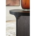 thumbnail image 3 of Signature Design by Ashley Adderley Accent Table - Black Mango Wood Finish with Sandblasted Effect, 3 of 6