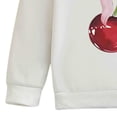 thumbnail image 6 of SGFCWSX Girls 2-Piece Outfit, Graphic Hoodie and Heart Flared Denim Jeans, Casual Daily Trendy Clothing Set for Kids White Size 6-7 Years, 6 of 8