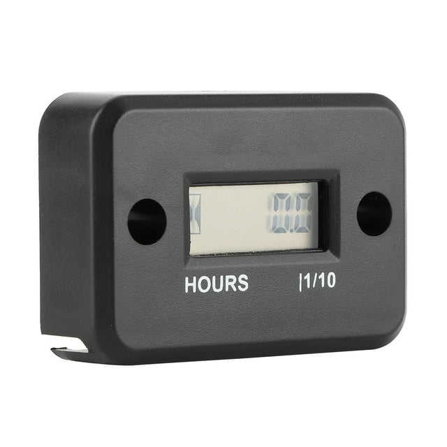 Contador de horas inductivo, Contador de horas digital inductivo Contador de horas con tacómetro Contador de horas digital Probado profesionalmente